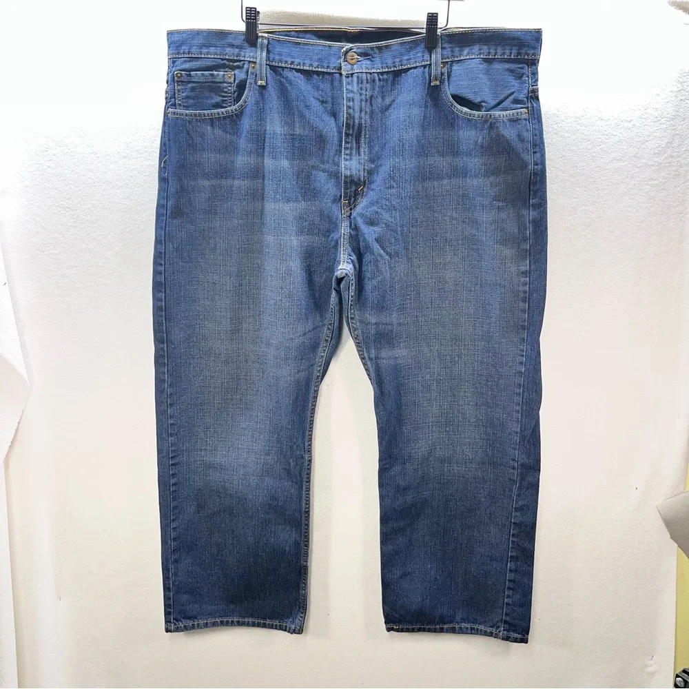 Levi’s 569 Loose Straight Leg Jeans Mens‎ 44/30 Blue Denim Pants Comfy 2898